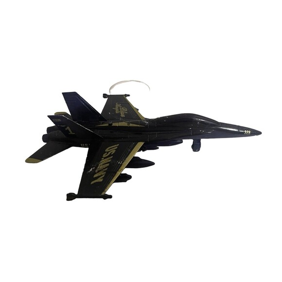 U. S. Navy F/A 18 Hornet Blue Angels Die Cast Pull Back Model - #1 Working 9” - Picture 4 of 15